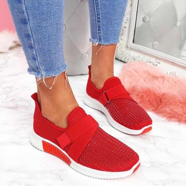 Mirla | Slip On Dam Sneakers med kardborreband-Eva Jonsson