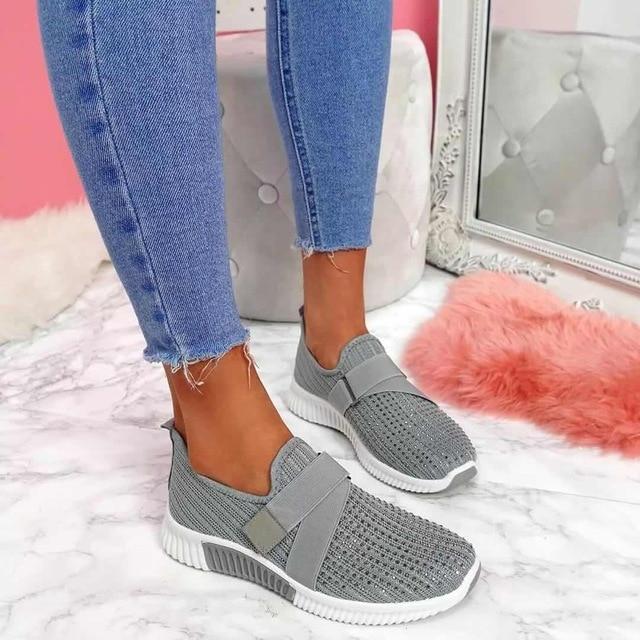 Mirla | Slip On Dam Sneakers med kardborreband-Eva Jonsson