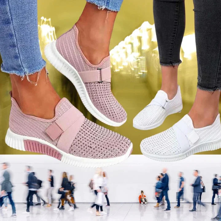 Mirla | Slip On Dam Sneakers med kardborreband-Eva Jonsson