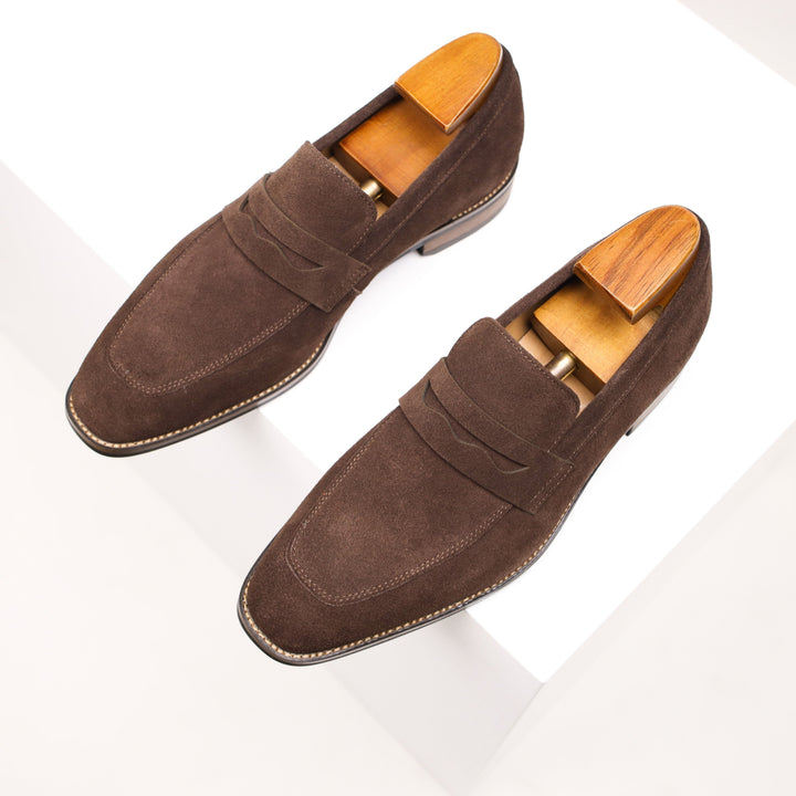 Mirla | Slip On Läder Penny Loafers Herrskor-Eva Jonsson