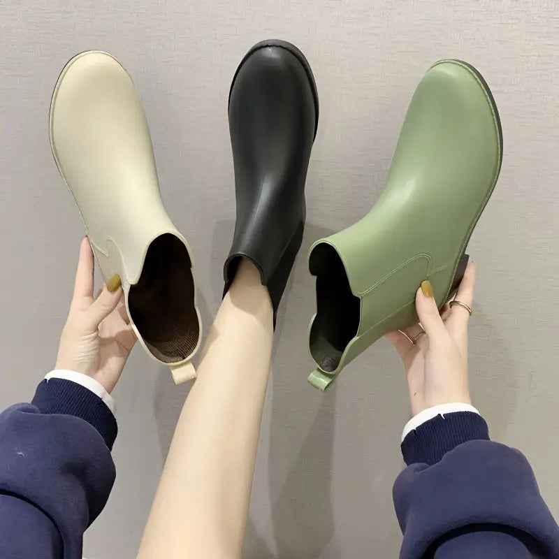 Mirla | Slip-On Regnstövlar - Bekväm Polstrad Design för Kvinnor-Eva Jonsson