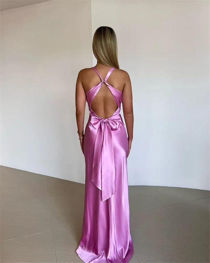 Mirla | Slips Rygglös Afton Maxi Klänning-Eva Jonsson