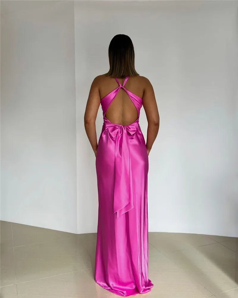 Mirla | Slips Rygglös Afton Maxi Klänning-Eva Jonsson