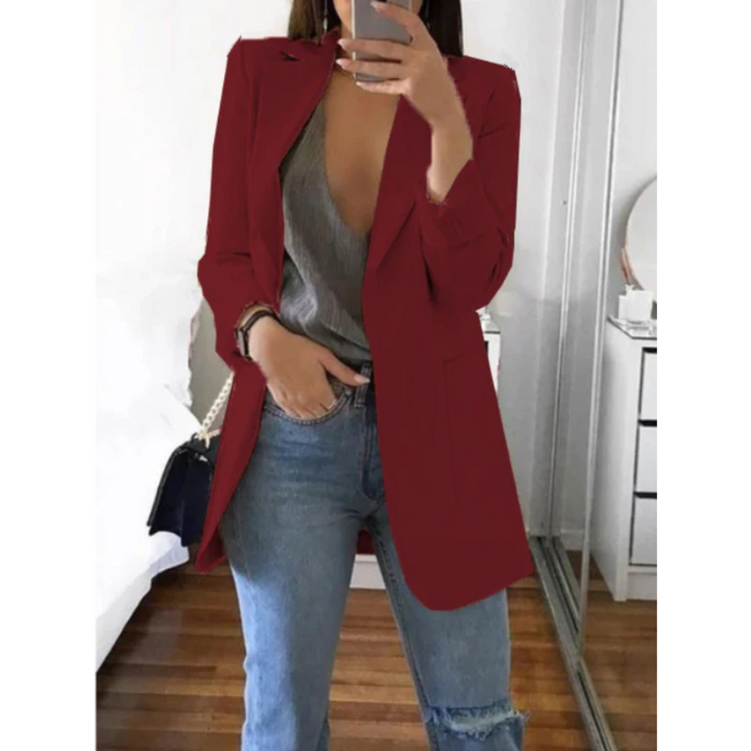 Mirla | Smalt Skuren Blazer Modern & Stiligt-Eva Jonsson