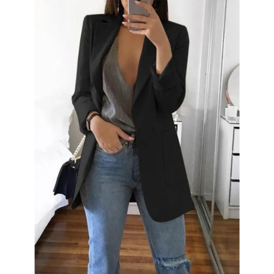 Mirla | Smalt Skuren Blazer Modern & Stiligt-Eva Jonsson