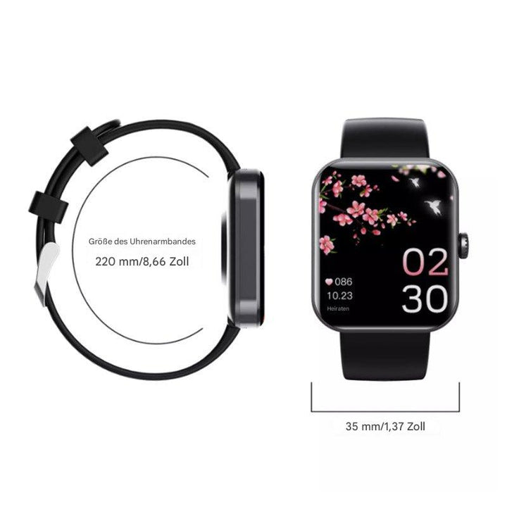 Mirla | Smartwatch Fitness Tracker Hjärtat Runt Sömnövervakning Blodtryck-Eva Jonsson