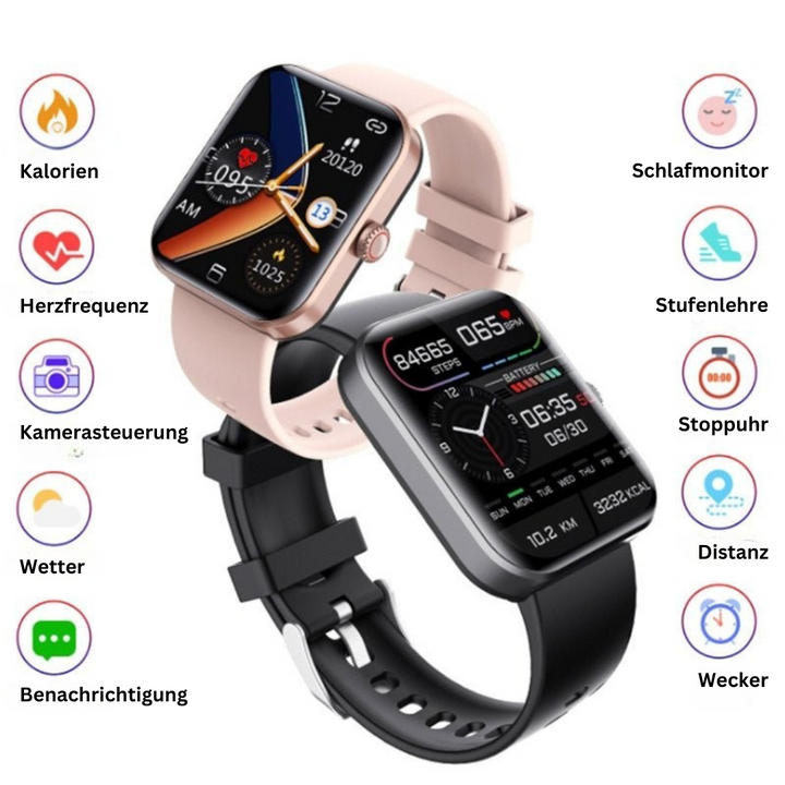 Mirla | Smartwatch Fitness Tracker Hjärtat Runt Sömnövervakning Blodtryck-Eva Jonsson
