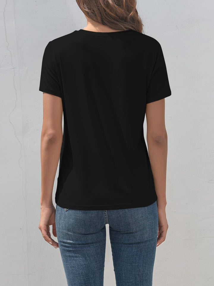 Mirla | Smile Rundhals Kortärmad T-shirt-Eva Jonsson