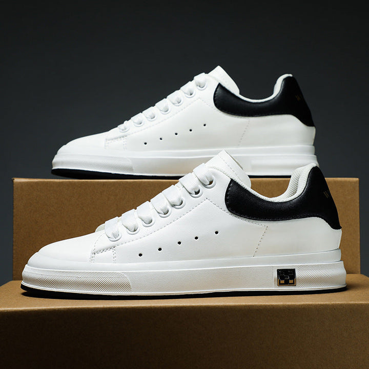 Mirla | Sneakers med höjd Bekväma fritidsskor med 6 cm dold klack, tillverkade av konstläder, för vardag & affärer-Eva Jonsson