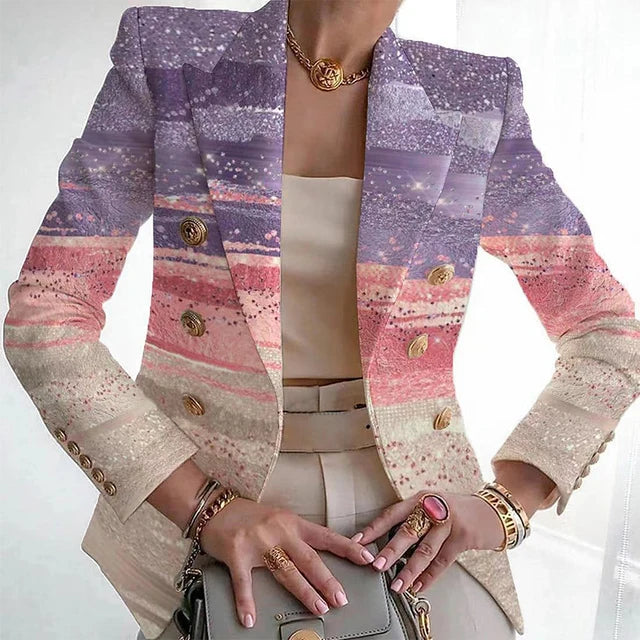 Mirla | Snygg Print Blazer-Eva Jonsson