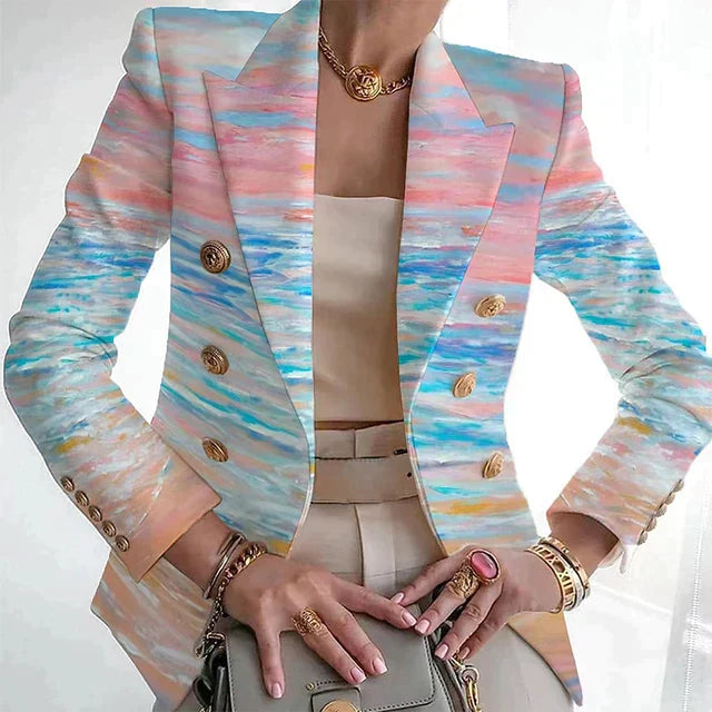 Mirla | Snygg Print Blazer-Eva Jonsson