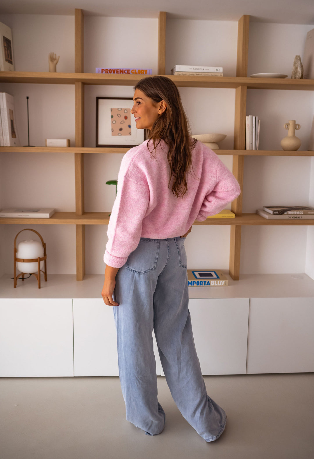 Mirla | Snygg Rosa Quiltad Cardigan för Lager-På-Lager Looks-Eva Jonsson