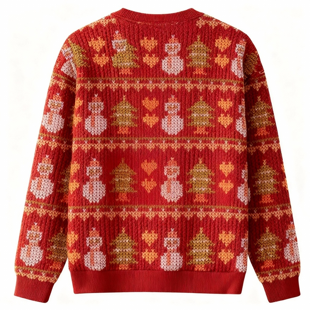 Mirla | Softester Unisex Lekfull Julklapptomte Jultröja - Ful Högtidströja-Eva Jonsson