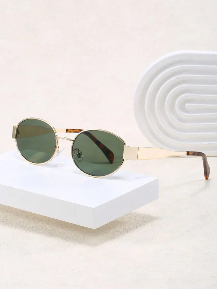 Mirla | Solglasögon Damer Guld Vintage Retro Sunglasses Kvinnor-Eva Jonsson