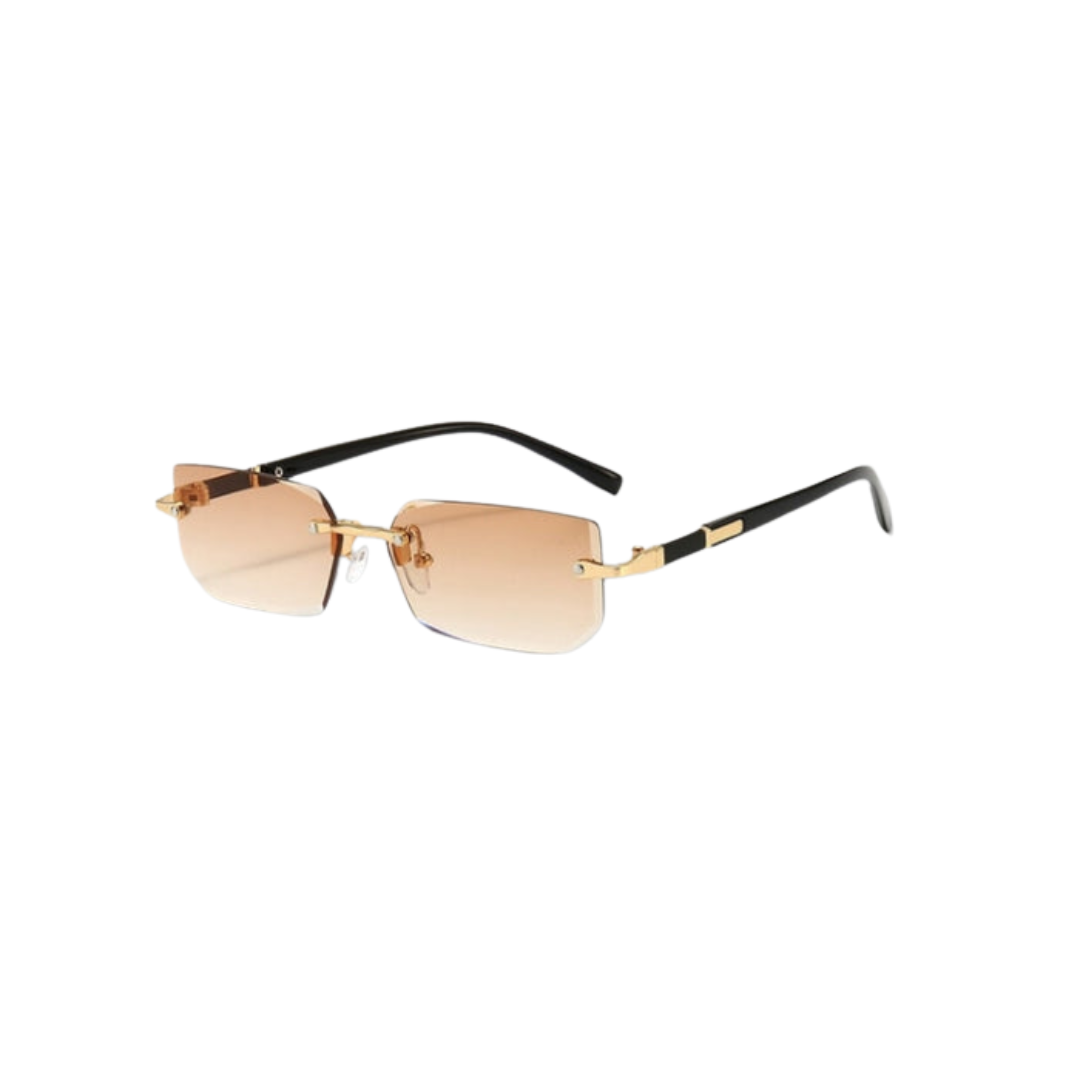 Mirla | Solglasögon - Modern - Rektangulär Ramlös Retro-Eva Jonsson