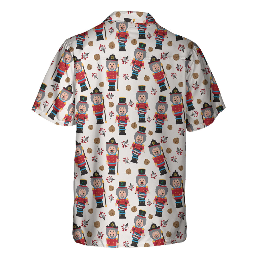 Mirla | Sömlöst Julmönster med Nötknäckare Jul-Hawaiian-T-Shirt-Eva Jonsson