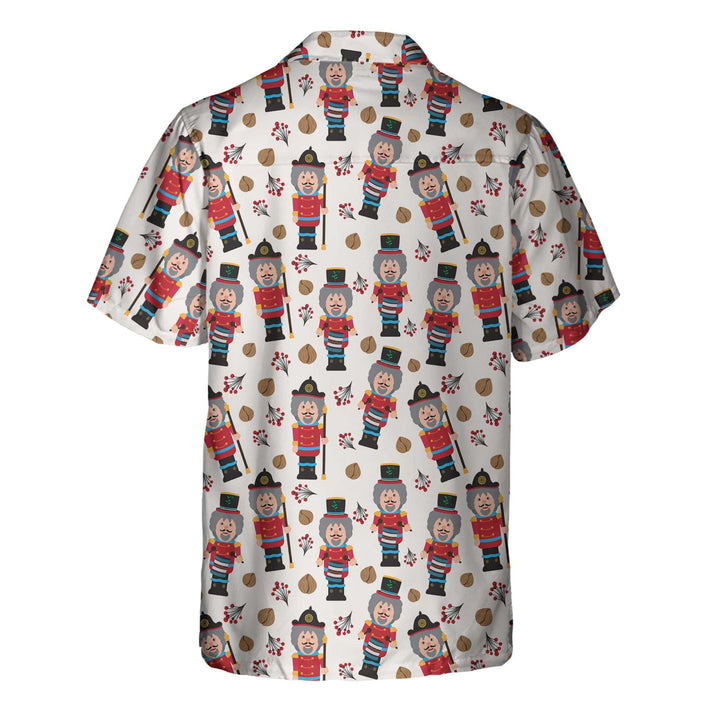 Mirla | Sömlöst Julmönster med Nötknäckare Jul-Hawaiian-T-Shirt-Eva Jonsson