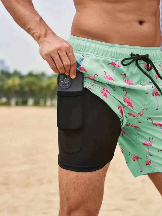 Mirla | Sommar Badshorts Snabbt Torkande, Lätt & Andningsbar Strandkläder-Eva Jonsson