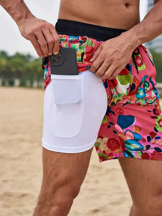 Mirla | Sommar Badshorts Snabbt Torkande, Lätt & Andningsbar Strandkläder-Eva Jonsson