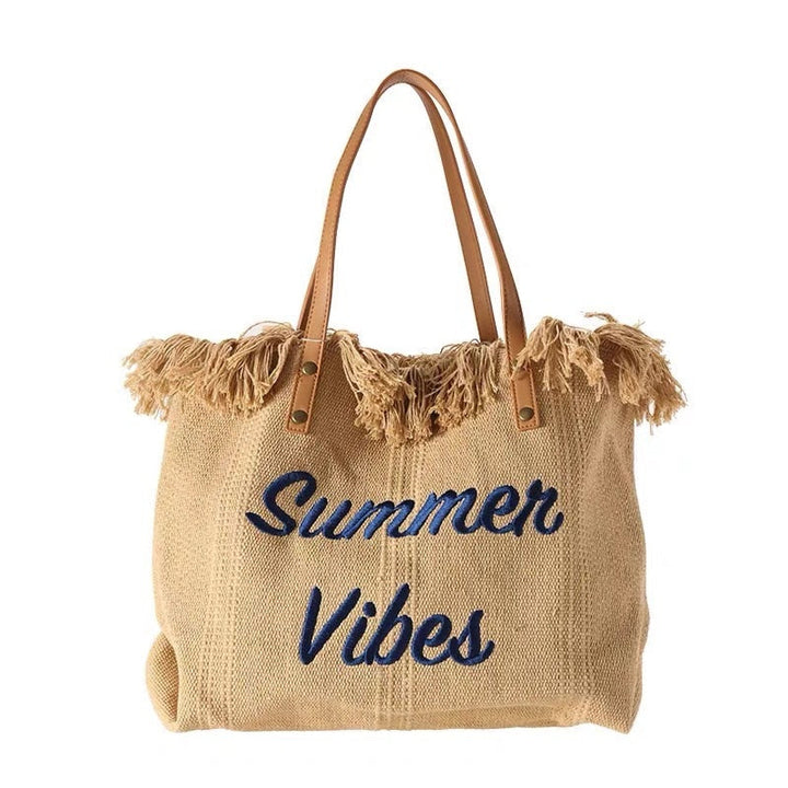 Mirla | Sommar Vibes Strandväska Färgglad strandväska med somrigt tryck-Eva Jonsson