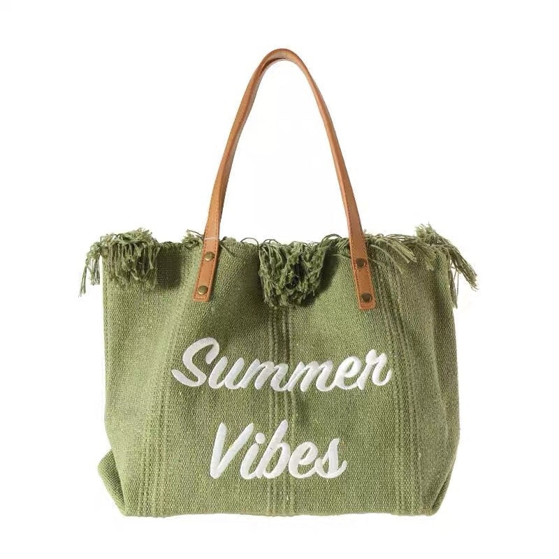 Mirla | Sommar Vibes Strandväska Färgglad strandväska med somrigt tryck-Eva Jonsson