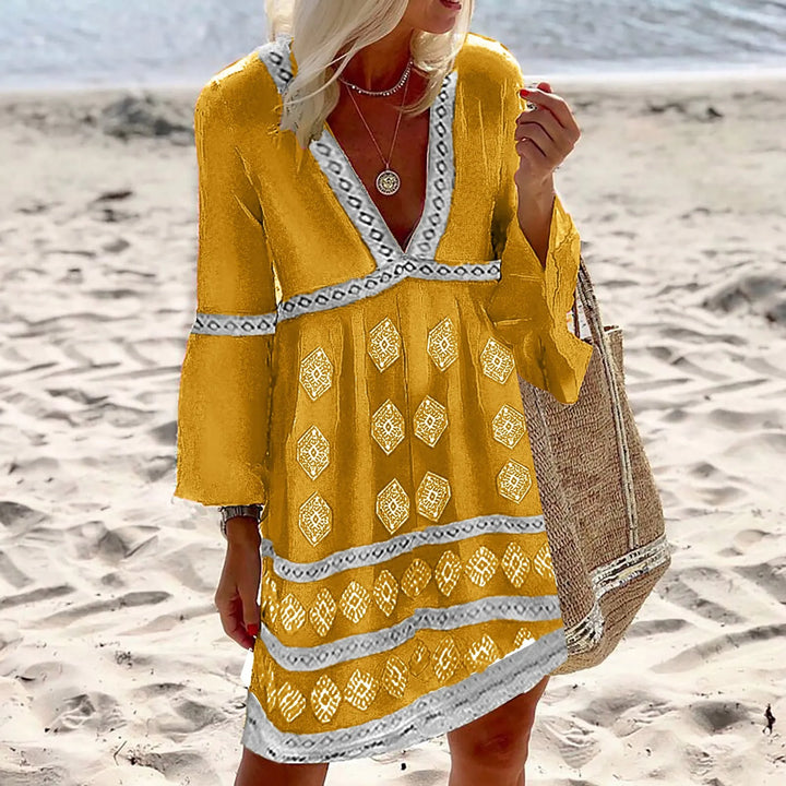 Mirla | Sommardress med fladdermusärmar-Eva Jonsson