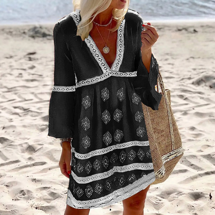 Mirla | Sommardress med fladdermusärmar-Eva Jonsson