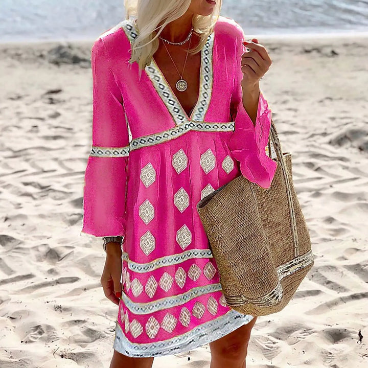 Mirla | Sommardress med fladdermusärmar-Eva Jonsson
