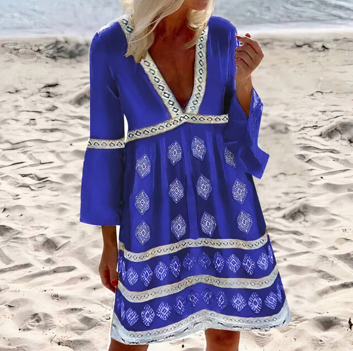 Mirla | Sommardress med fladdermusärmar-Eva Jonsson