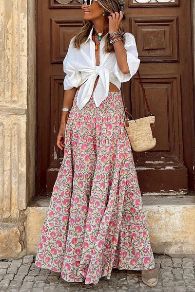 Mirla | Sommarlånga Kjolar Boho Tryck-Eva Jonsson
