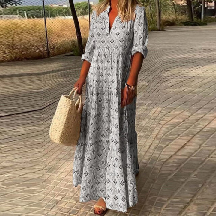 Mirla | Sommarn Boho Klänning Maxi-Eva Jonsson
