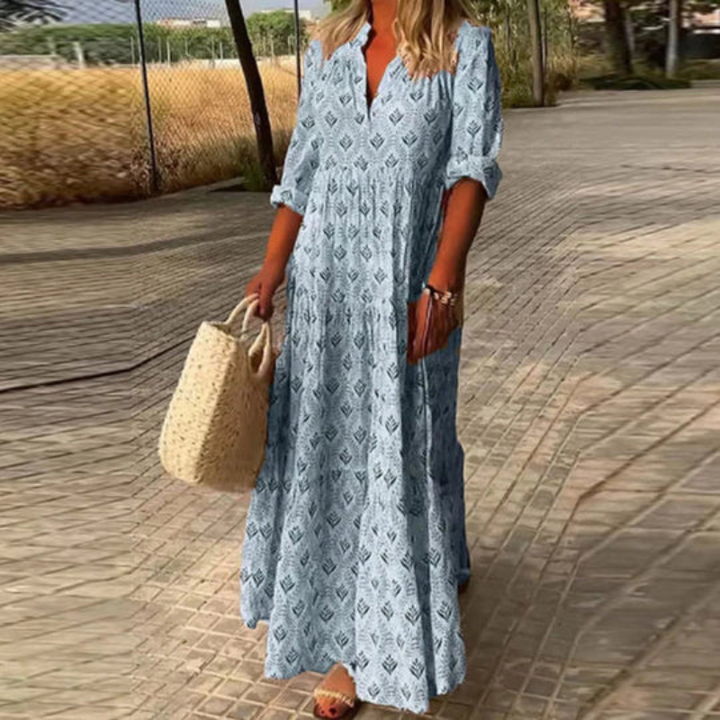 Mirla | Sommarn Boho Klänning Maxi-Eva Jonsson