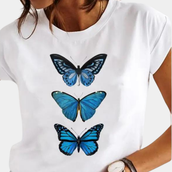 Mirla | Sommart-shirt för kvinnor-Eva Jonsson
