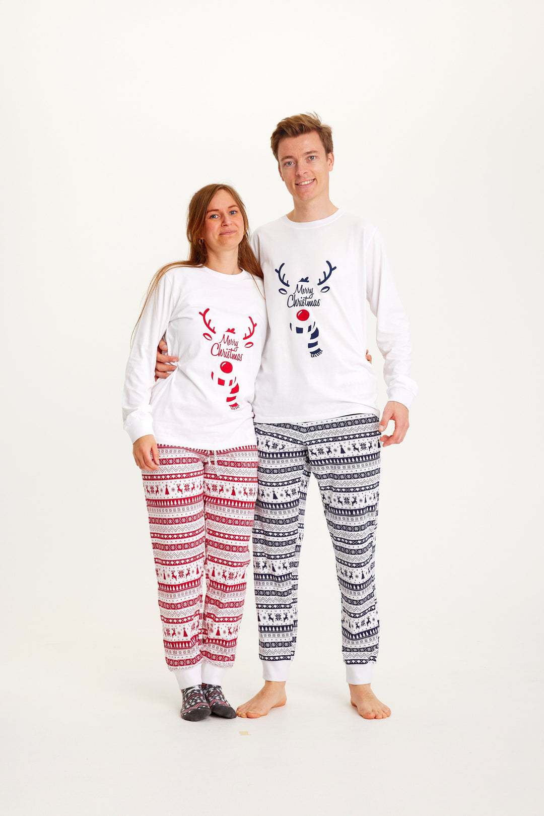 Mirla | Söt Jul Pyjamas Blå Män-Eva Jonsson