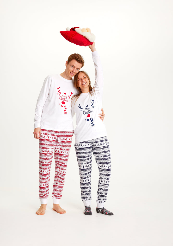 Mirla | Söt Julpyjamas Blå - Herr-Eva Jonsson