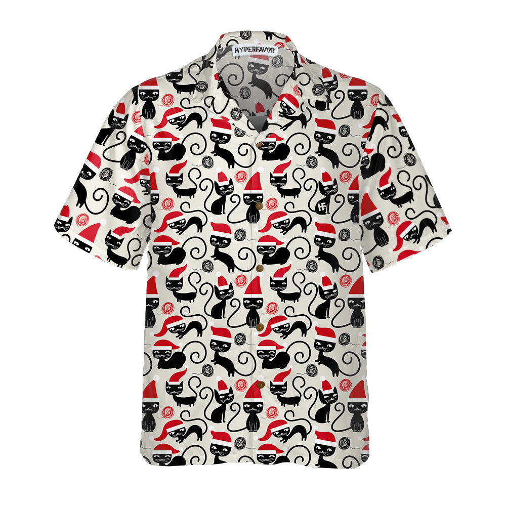 Mirla | Söt Katt För Jul Hawaiian Shirt Roligt Catmas Shirt Bästa Presenten För Julen-Eva Jonsson