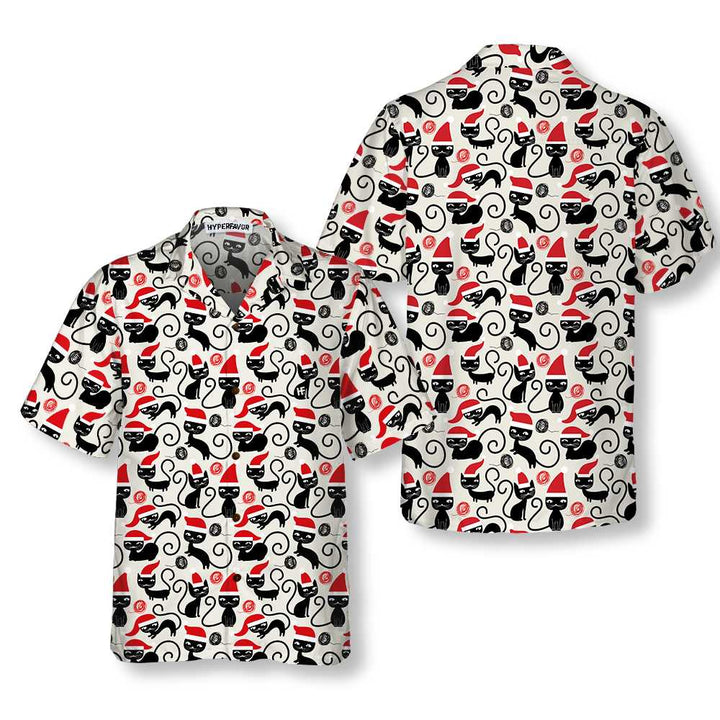 Mirla | Söt Katt För Jul Hawaiian Shirt Roligt Catmas Shirt Bästa Presenten För Julen-Eva Jonsson
