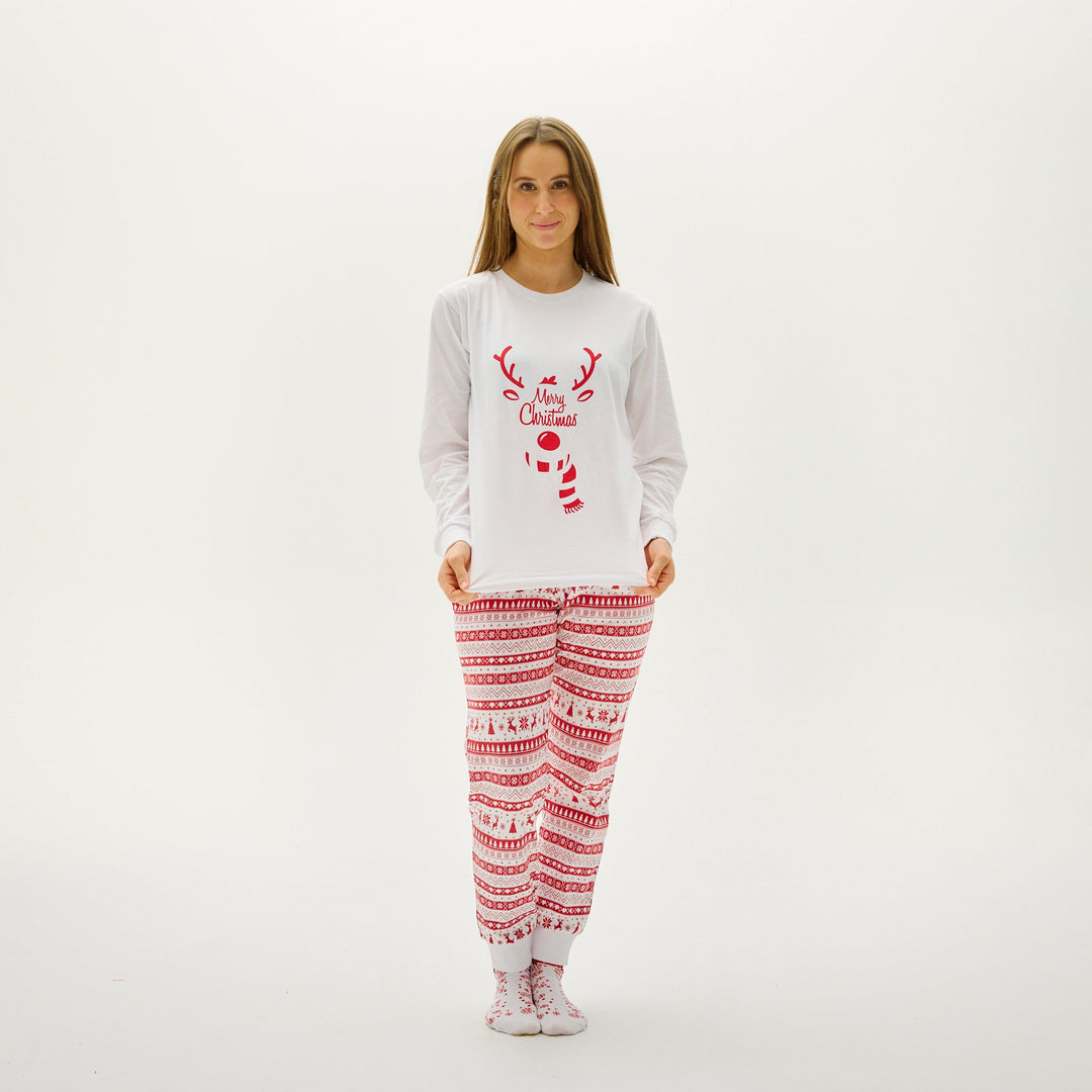 Mirla | Söt julpyjamas Röd Dam-Eva Jonsson