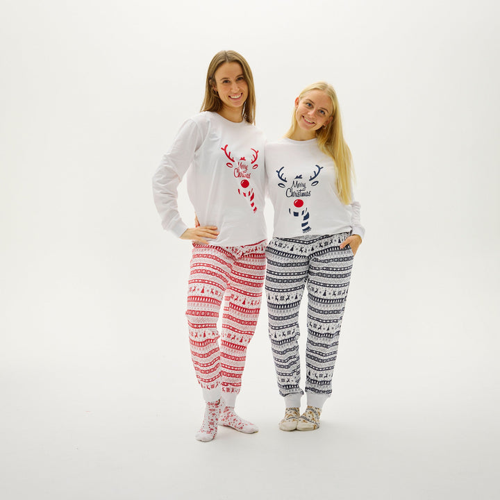 Mirla | Söt julpyjamas Röd Dam-Eva Jonsson