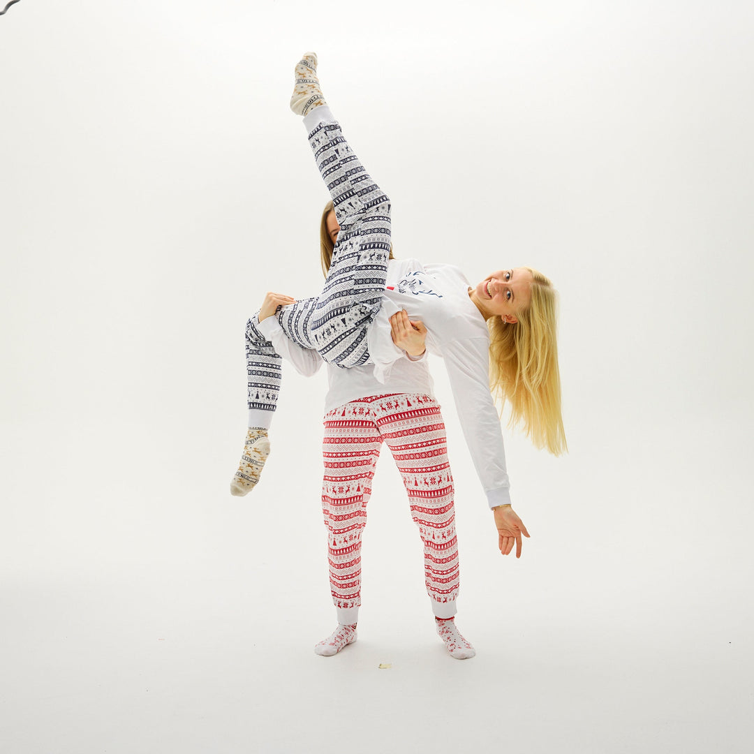 Mirla | Söt julpyjamas Röd Dam-Eva Jonsson