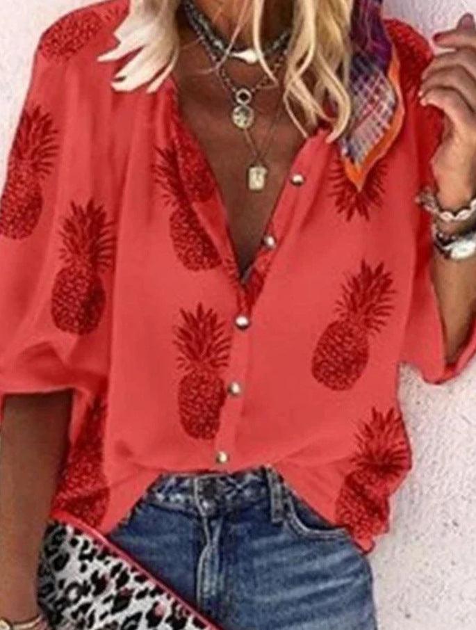 Mirla | Spetsbroderad Boho Långärmad Tunika Blus-Eva Jonsson