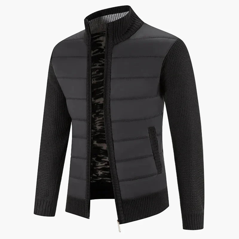 Mirla | Stepped Cardigan With Zipper - Casual Urban Style For Everyday And Leisure-Eva Jonsson