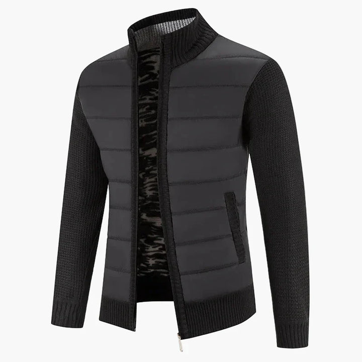 Mirla | Stepped Cardigan With Zipper - Casual Urban Style For Everyday And Leisure-Eva Jonsson
