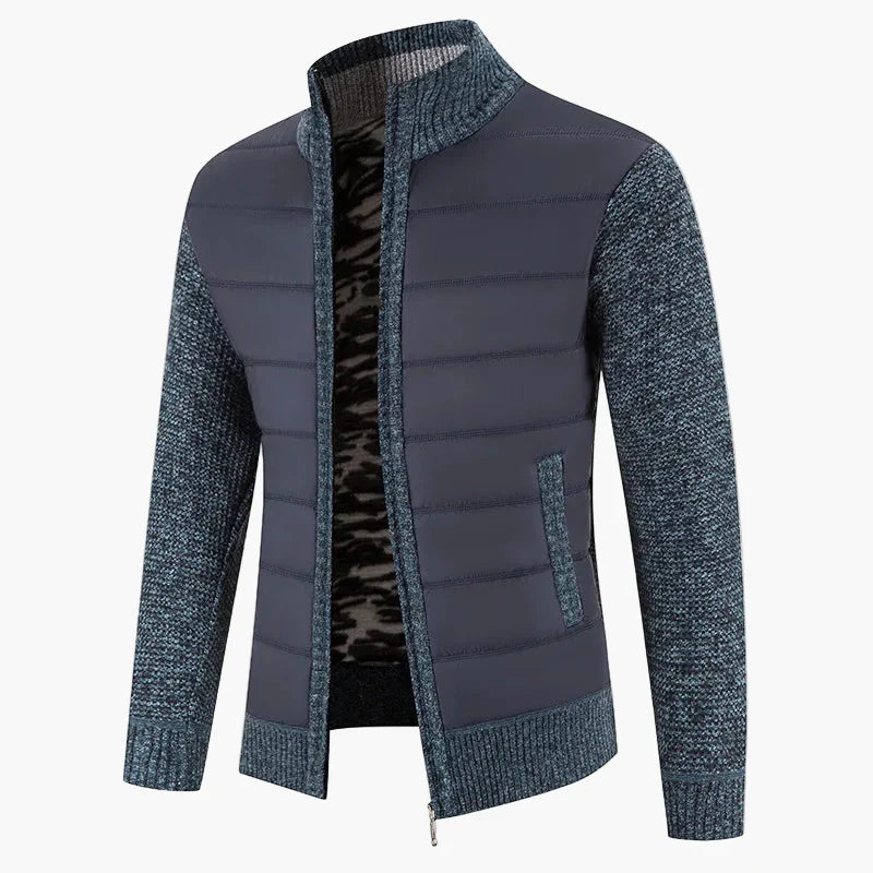 Mirla | Stepped Cardigan With Zipper - Casual Urban Style For Everyday And Leisure-Eva Jonsson
