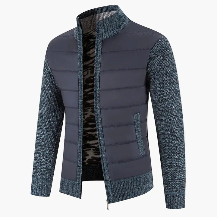 Mirla | Stepped Cardigan With Zipper - Casual Urban Style For Everyday And Leisure-Eva Jonsson