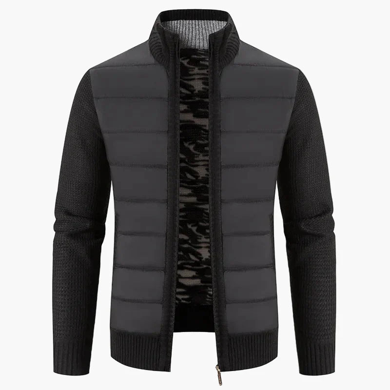 Mirla | Stepped Cardigan With Zipper - Casual Urban Style For Everyday And Leisure-Eva Jonsson