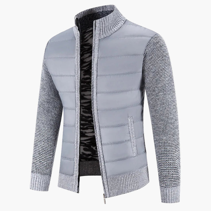 Mirla | Stepped Cardigan With Zipper - Casual Urban Style For Everyday And Leisure-Eva Jonsson