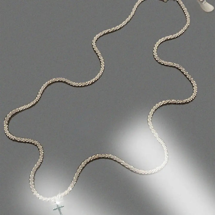 Mirla | Sterling silver kors zirkonia halsband för damer-Eva Jonsson