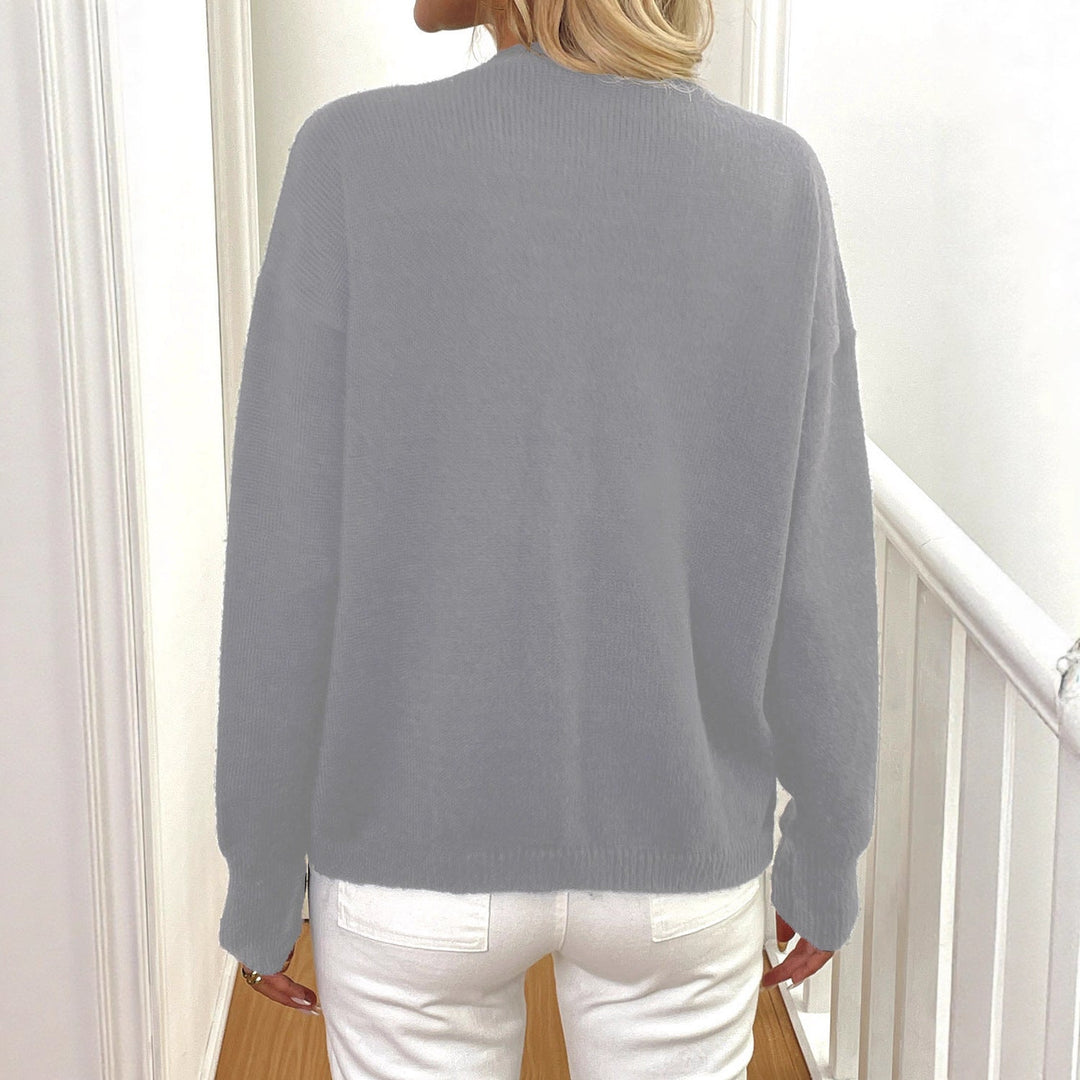 Mirla | Stickad Cardigan med Stora Knappar-Eva Jonsson