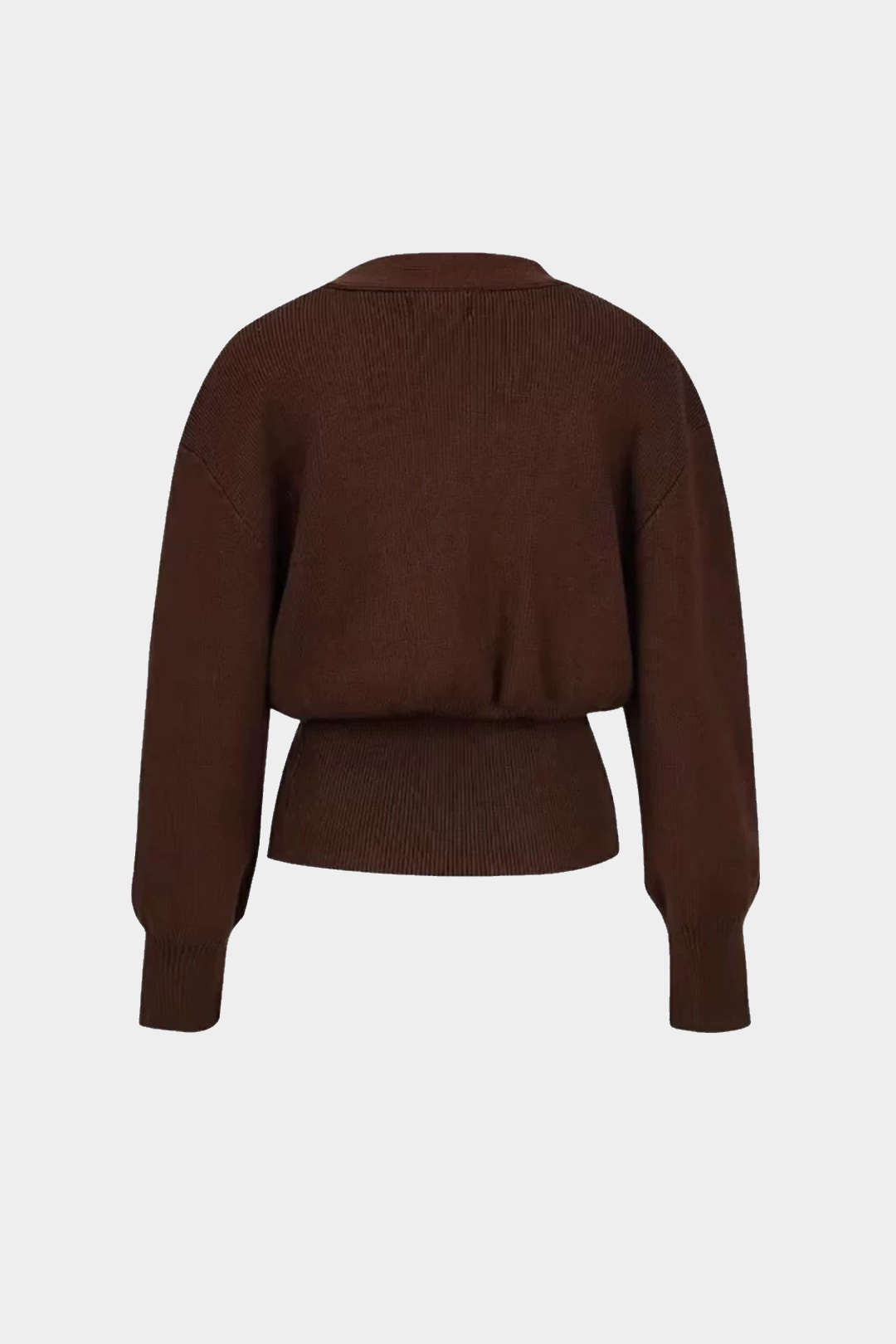 Mirla | Stickad Cardigan med V-Ringning-Eva Jonsson